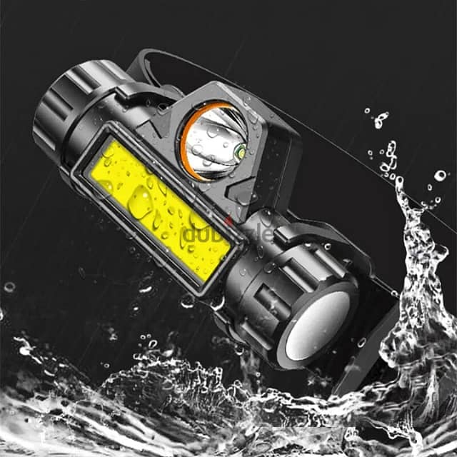 Waterproof Headlamp, Outdoor LED Torch with 2 Light Modes 2