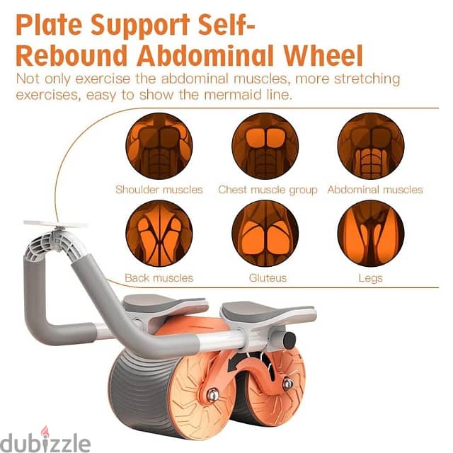 Automatic Ab Roller – Core Trainer with Timer and Padded Handles 2