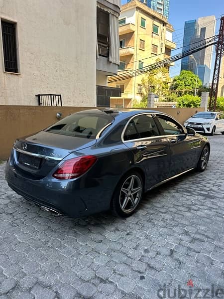 Mercedes C 300 AMG-line 4matic 2016 dark gray on black (clean carfax) 4