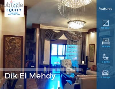 170 SQM Apartment For Sale In Dik El Mehdy شقة للبيع #CK103230