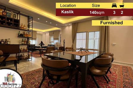 Kaslik 140m2 | Furnished | Luxurious | Calm Street | EH RA |