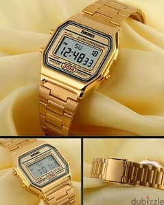 skmei gold vintage watch 0