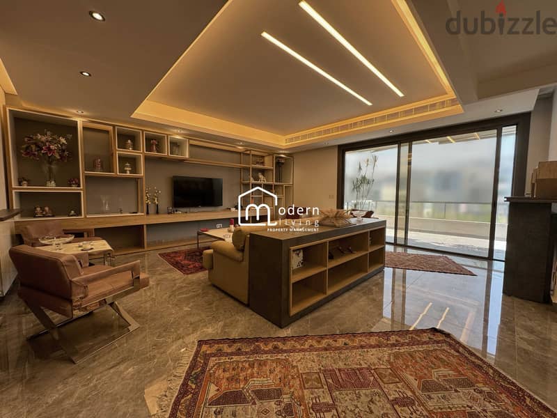 260 Sqm + 300 Sqm Rooftop Apartment for Sale in Waterfront Dbayeh 1