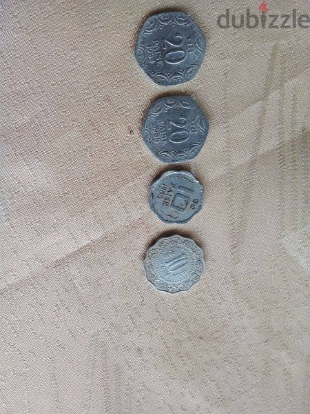 4 old indian coins 0