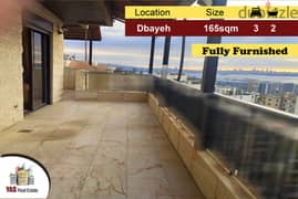 Dbayeh 165m2 | 100m2 Terrace | Furnished | Sea View | Catch | PA | 0