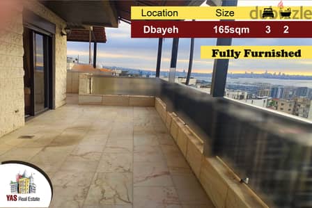 Dbayeh 165m2 | 100m2 Terrace | Furnished | Sea View | Catch | PA |