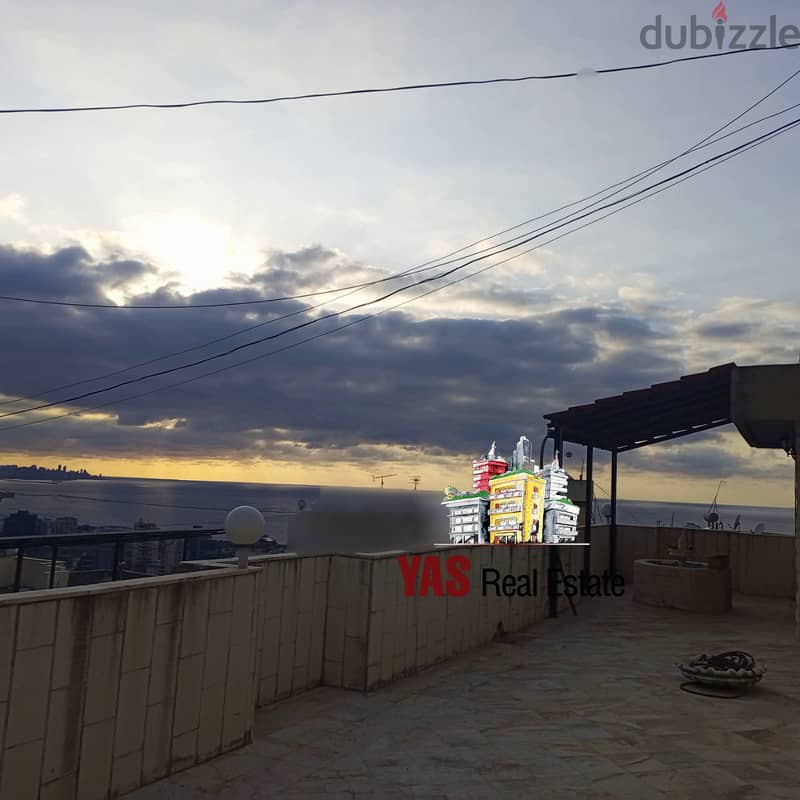 Dbayeh 165m2 | 100m2 Terrace | Furnished | Sea View | Catch | PA | 2