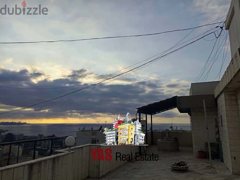 Dbayeh 165m2 | 100m2 Terrace | Furnished | Sea View | Catch | PA | 5