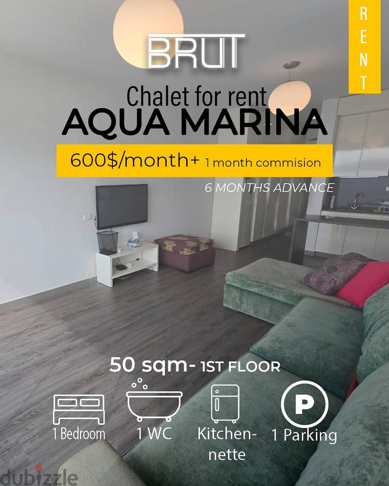 35 furnished chalet for rent in Aqua 2 ! Keserwan- 6 M in advance 0