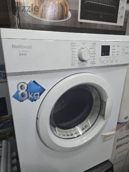 نشافة ملابس اوتوماتيك ناشونال Dryer National pro 8 kg 1