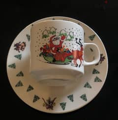 christmas mug + plate 0