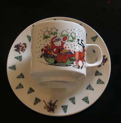 christmas mug + plate