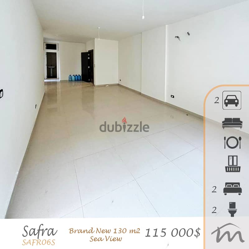 Safra | Building Age 5 | 130m² Apartment | 2 Parking | Sea View 0