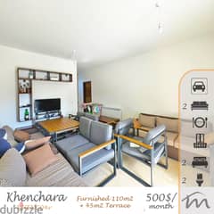 Khenchara | Furnished/Equipped 110m² + 45m² Terrace | New Building 0