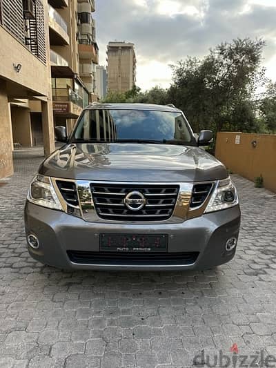 Nissan Patrol Platinum 2019 gray on black (company source)