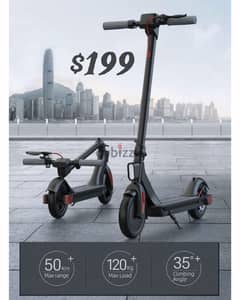 Scooter Electric 50KM with LED Display Foldable Rechargeable 120KG 0