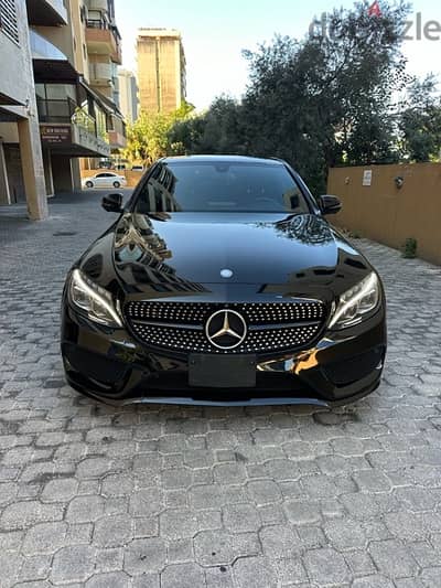 Mercedes C 450 AMG 2016 black on black (clean carfax)