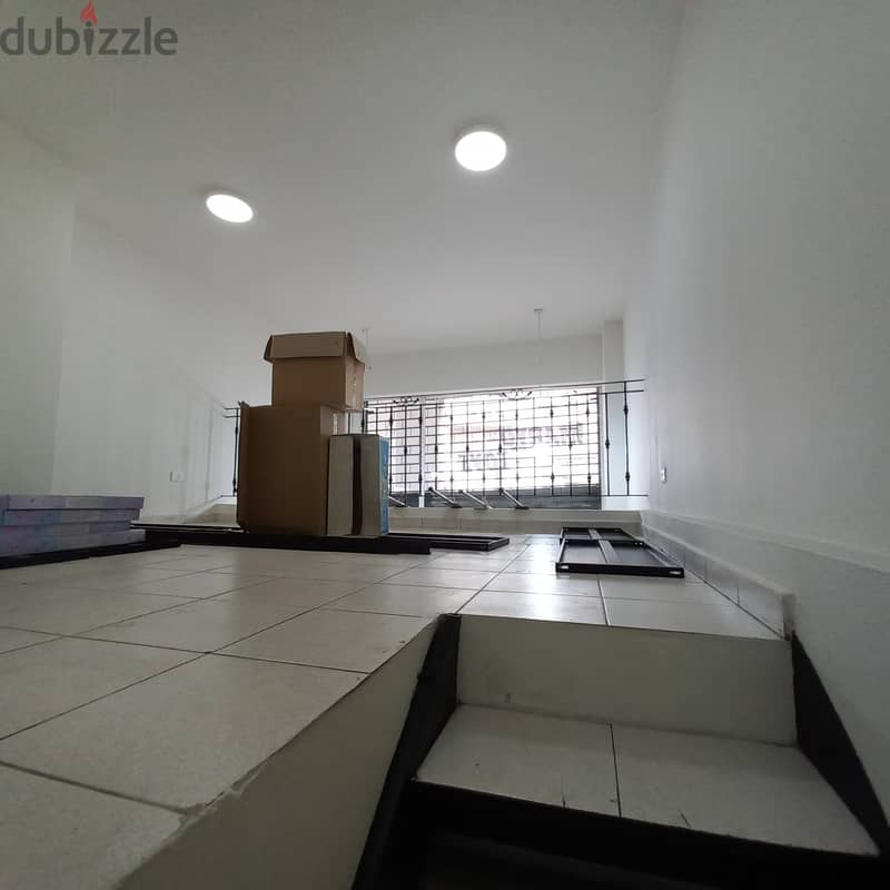 Shop with mezannine in Zalka for rent محل تجاري مع ميزانين في الزلقا 2