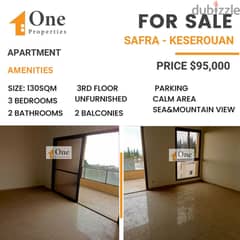 APARTMENT FOR SALE IN SAFRA - KESEROUAN 0