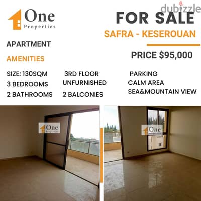 APARTMENT FOR SALE IN SAFRA - KESEROUAN