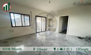 Apartment for Rent in Ghazir with Seaview !! 0