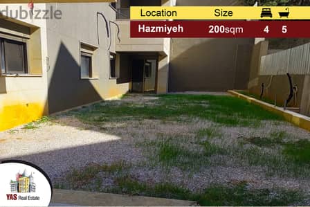 Hazmiyeh /Mar Takla 200 m2 | 100m2 Terrace/Garden | Prime Location | P