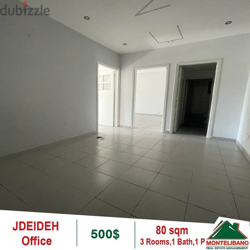 Prime Location Office for rent in Jdeideh 2