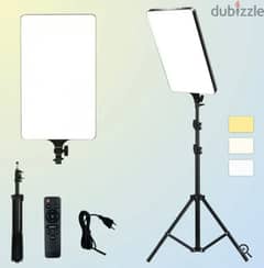 Photo Shoot LED Square Ring Light Panel with 2.1 Meter Tripod 0