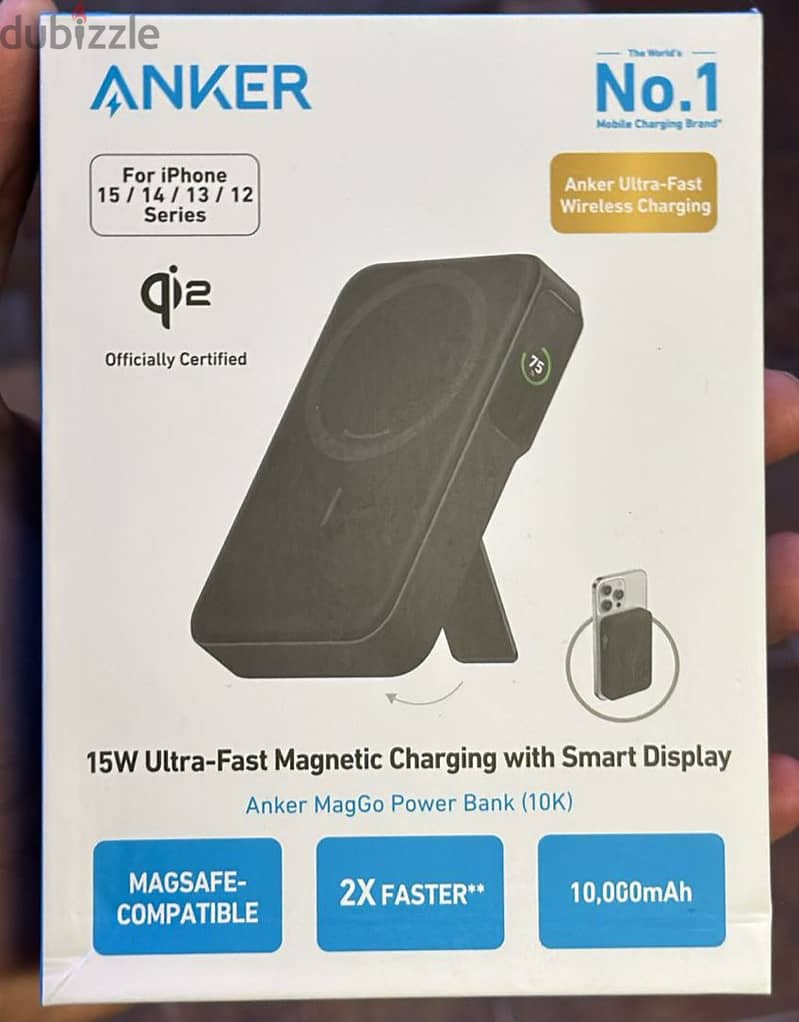 Anker MagGo Powerbank 10k 15w ultra Fast magnetic charging with smart 0