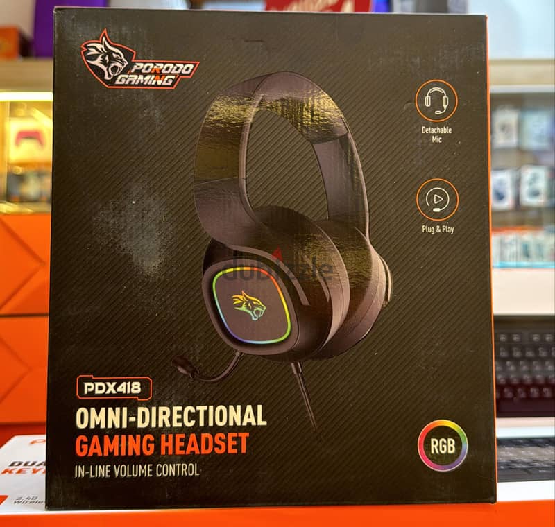 Porodo gaming headphone pdx418 exclusive & new price 0