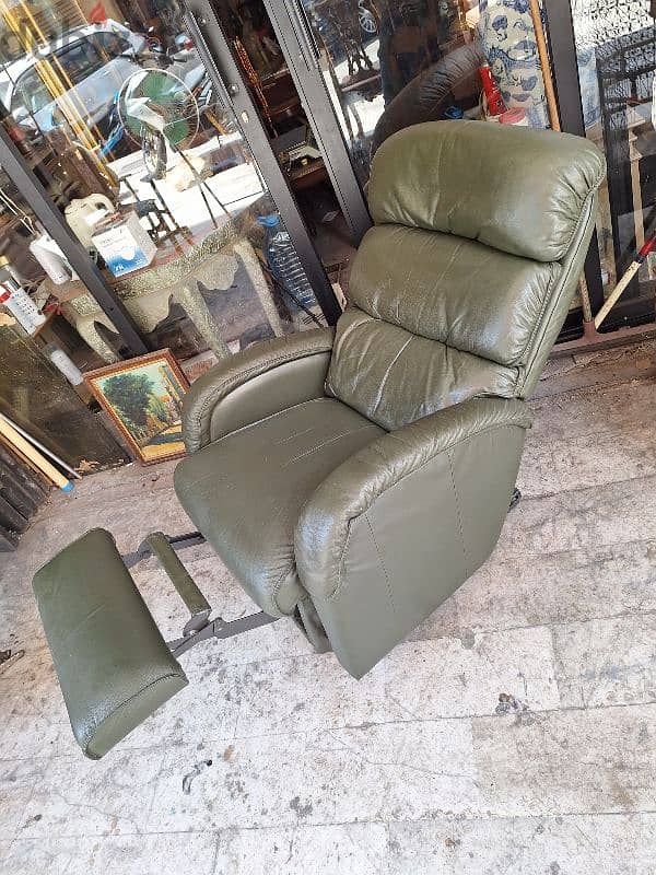 recliner chair genuine leather buffalo original England 1