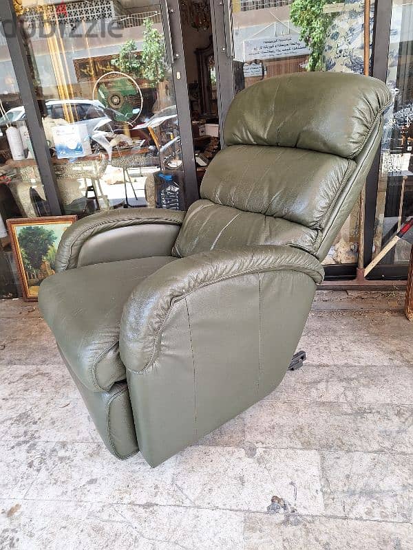 recliner chair genuine leather buffalo original England 3