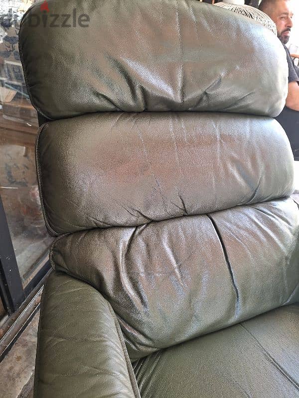 recliner chair genuine leather buffalo original England 5