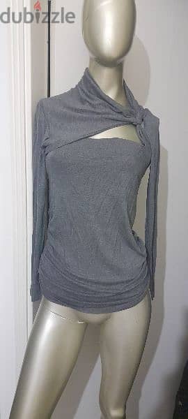 On Line Grey Top