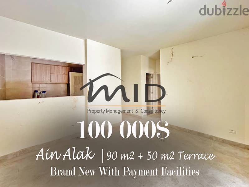 Ain Alak | 50% DOWNPAYMENT, 2 YEARS PAYMENT FACILITIES | 90m²+Terrace 1