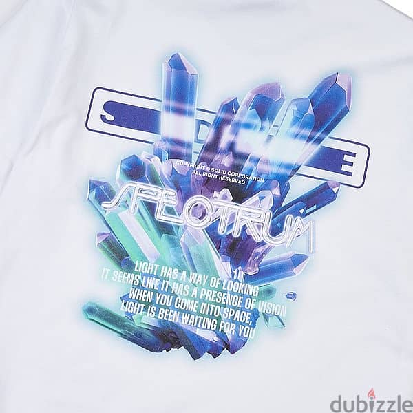 Solid Crystal graphic t-shirt size 48(L) 5