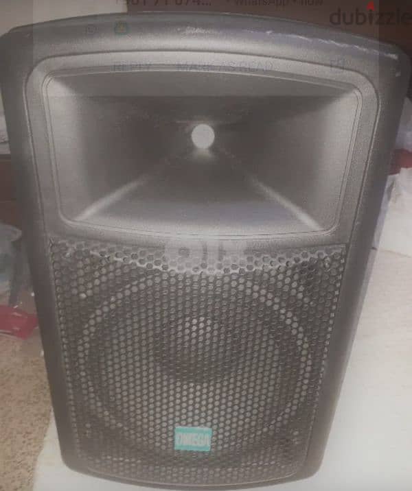 2 speakers Omega 12" like new 0