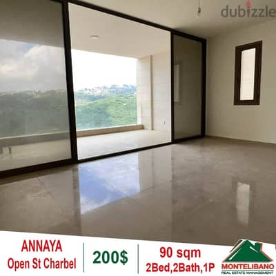 Apartment for rent in Annaya with St Charbel View!!