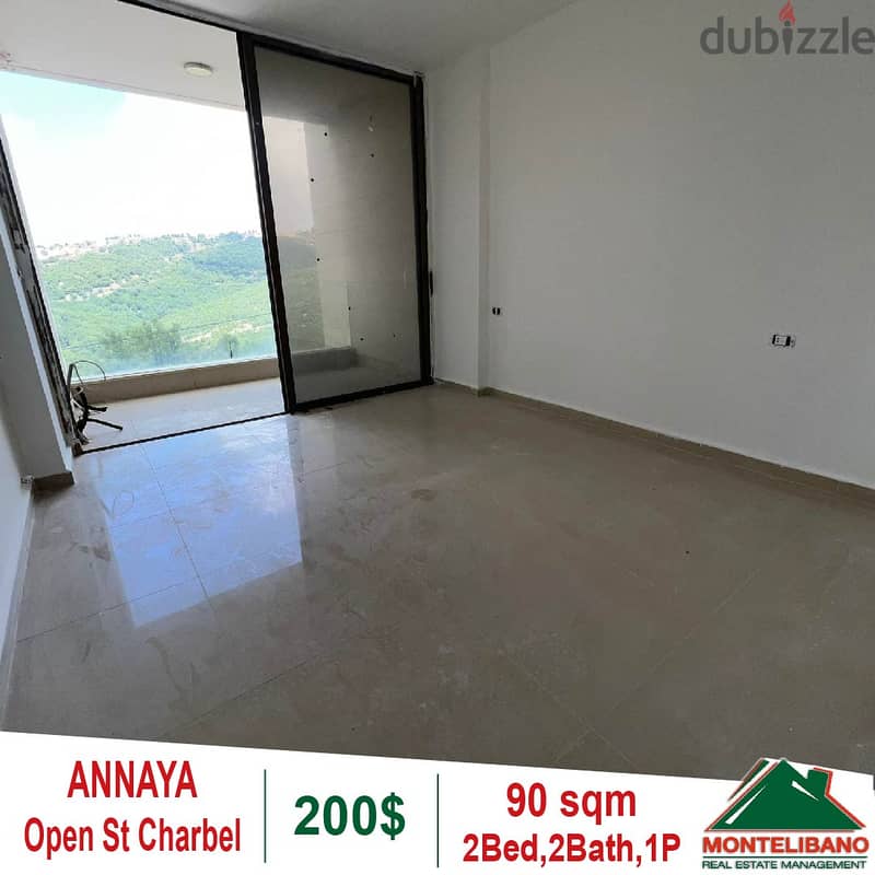 Apartment for rent in Annaya with St Charbel View!! 2