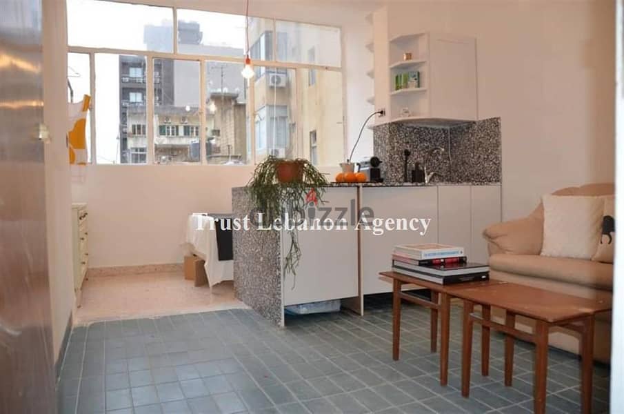 55 Sqm Studio for rent in Achrafieh | Fully equipped 1