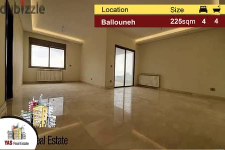 Ballouneh 225m2 | Brand New | Panoramic View | Luxury |