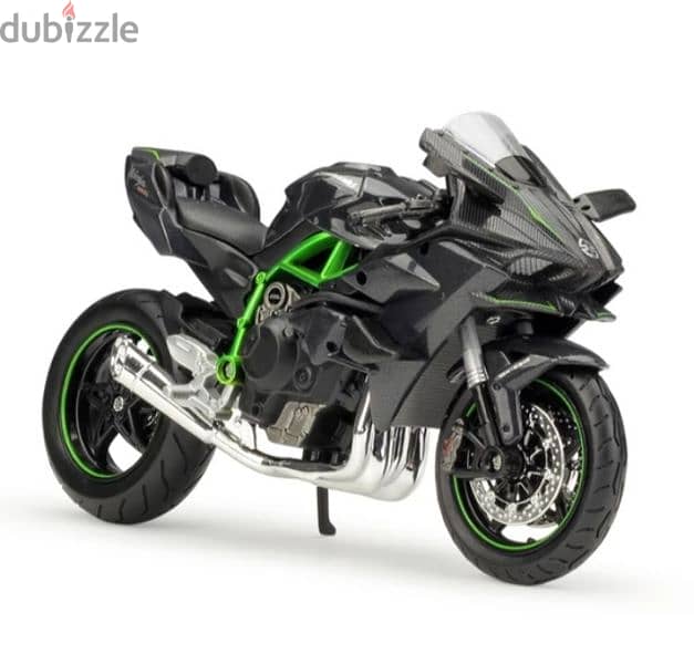 Kawasaki Ninja H2-R diecast motorcycle model 1:12 3