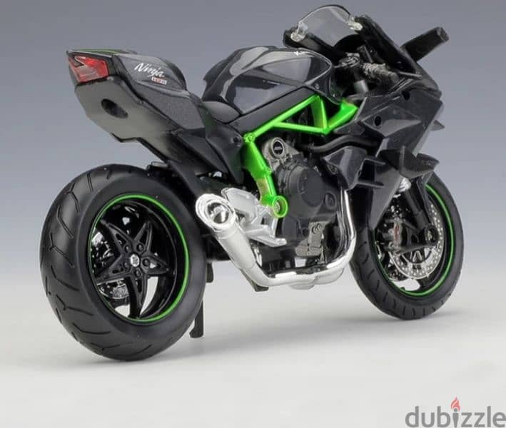 Kawasaki Ninja H2-R diecast motorcycle model 1:12 4