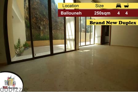 Ballouneh 250m2 | 80m2 terrace | duplex | brand new