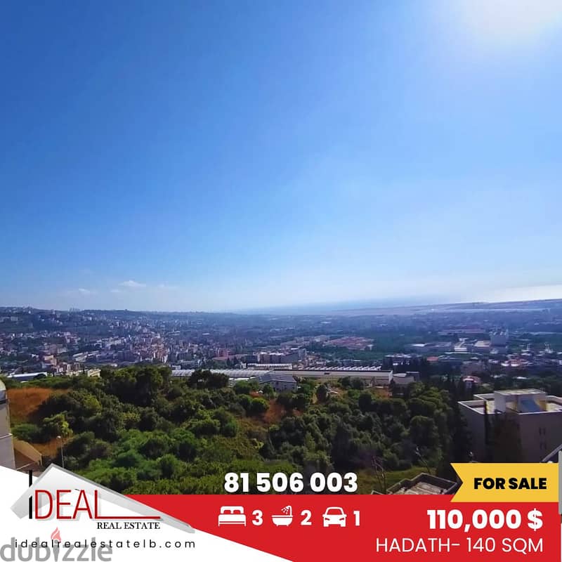 140 sqm apartment for sale in Hadath REF#SSH268 0