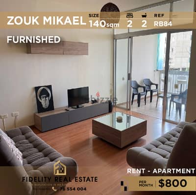 Apartment for rent in Zouk mikael furnished RB85  للإيجار في ذوق مكايل