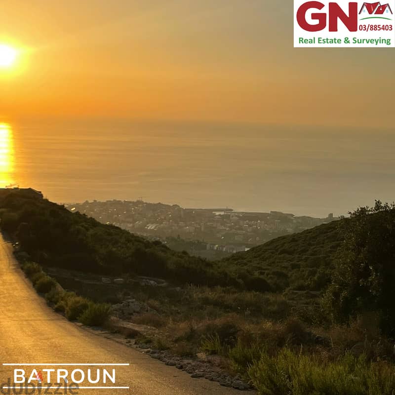 LAND FOR SALE IN BATROUN WITH AMAZING SEA VIEW ارض للبيع في البترون 1