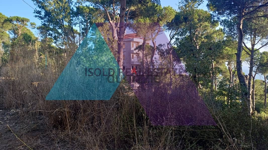 1250m2 land+ Open View for sale in Tallet Temraz / Bikfaya أرض بكفيا 1