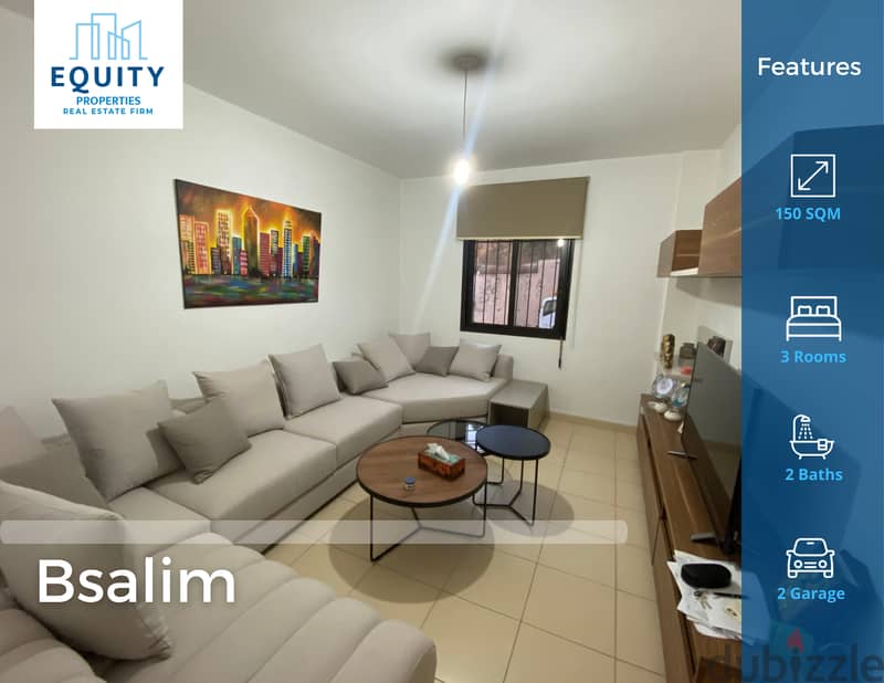 150 SQM Apartment For Sale In Bsalim شقة للبيع #JD104050 0