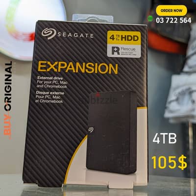 External Hard Disk 4TB Seagate USB 3.0